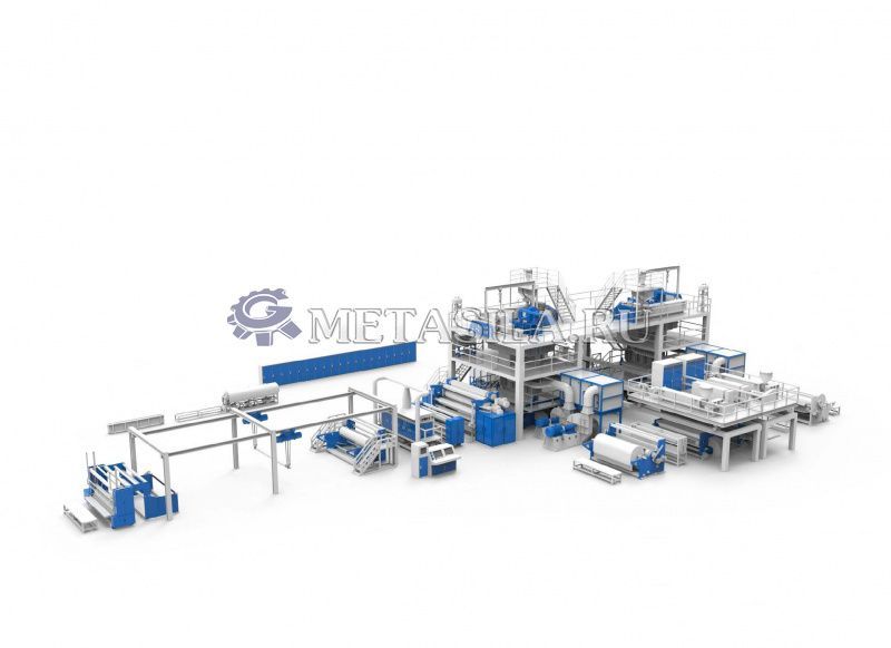 картинка Линия по производству спанбонда SMMS (2400 мм)  от интернет-магазина Метасила