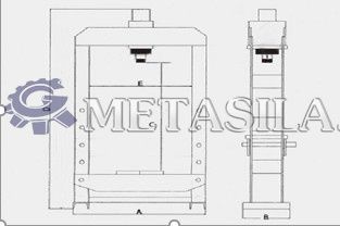 картинка  Электрогидравлический пресс  от магазина Метасила