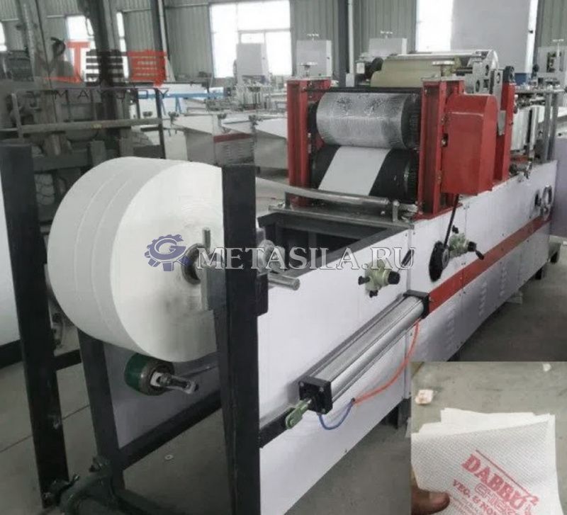 картинка Машина для упаковки и нарезки салфеток от магазина Метасила 