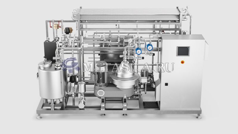 картинка Пастеризатор молока с скимминговым сепаратором от интернет-магазина Метасила