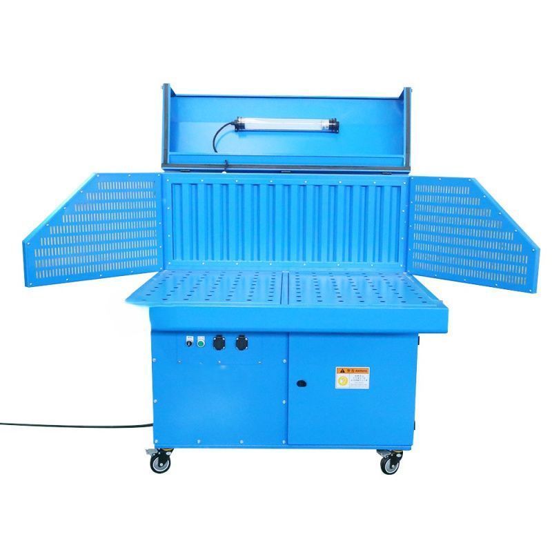 картинка Промышленный рабочий стол с вытяжкой и фильтрацией для ручной обработки металла, модель N37 от интернет-магазина Метасила