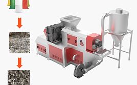 Оборудование для переработки LDPE/LLDPE (отжим и резка), модель 600кг/ч