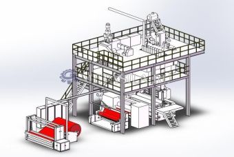 картинка Линия по производству спанбонда S (1600 мм)  от магазина Метасила