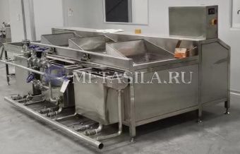 картинка Станок для мойки, бланширования и охлаждения овощей (4 резервуара)  от магазина Метасила