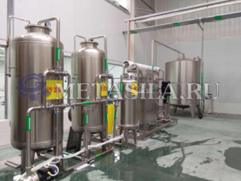 картинка Линия розлива газированной воды в ПЭТ - бутылки  от магазина Метасила