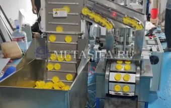 фото Линия упаковки пастообразных продуктов в стаканчики  от магазина Метасила
