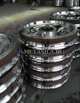 картинка Железнодорожное колесо подвижного состава поезда от магазина Метасила