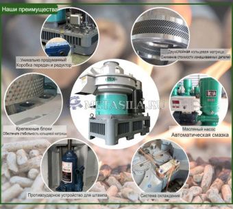 картинка Машина для изготовления древесных гранул для кошек от магазина Метасила