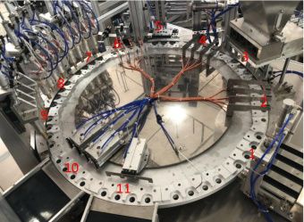 фото Станок для заполнения и запечатывания колпачков силикагелем от магазина Метасила