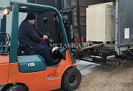 Выгрузка у клиента Линии по очистке чеснока