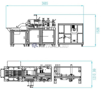 картинка Станок по производству ватных дисков P-77 от магазина Метасила